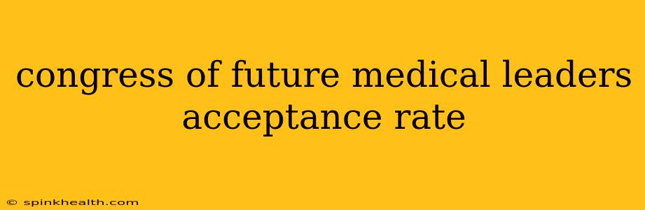 congress of future medical leaders acceptance rate