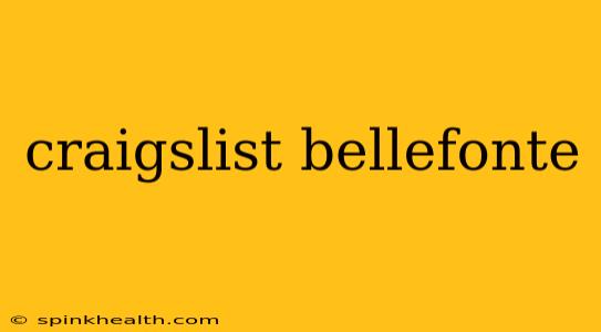craigslist bellefonte