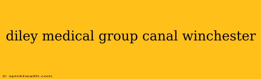 diley medical group canal winchester