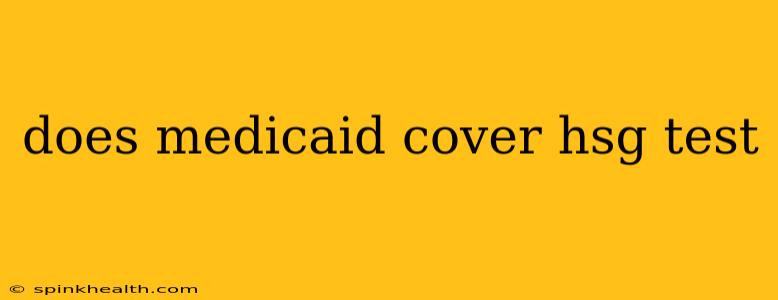 does medicaid cover hsg test