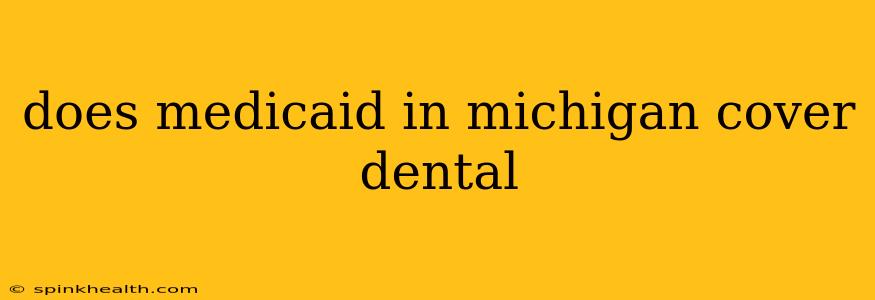 does medicaid in michigan cover dental