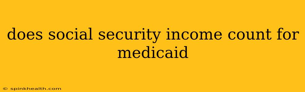 does social security income count for medicaid