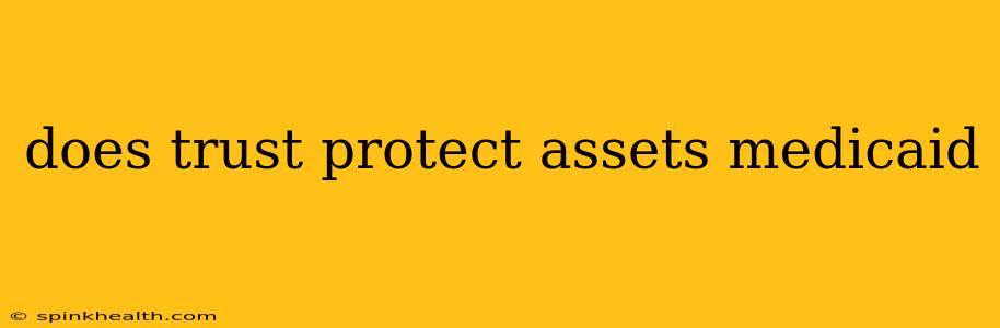 does trust protect assets medicaid