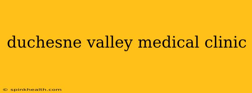 duchesne valley medical clinic