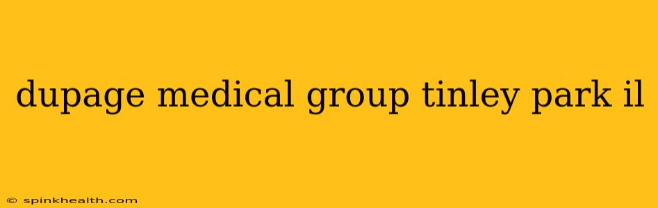 dupage medical group tinley park il