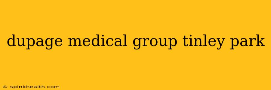 dupage medical group tinley park