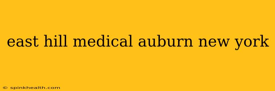 east hill medical auburn new york