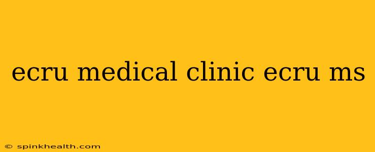 ecru medical clinic ecru ms