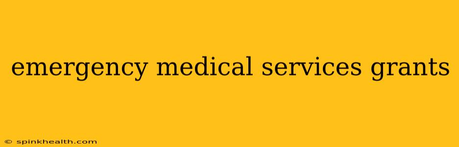 emergency medical services grants