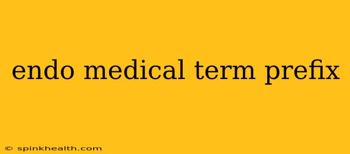 endo medical term prefix