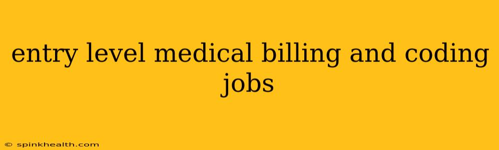 entry level medical billing and coding jobs