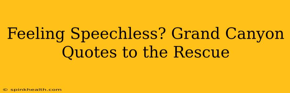 Feeling Speechless? Grand Canyon Quotes to the Rescue