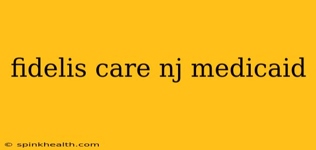 fidelis care nj medicaid