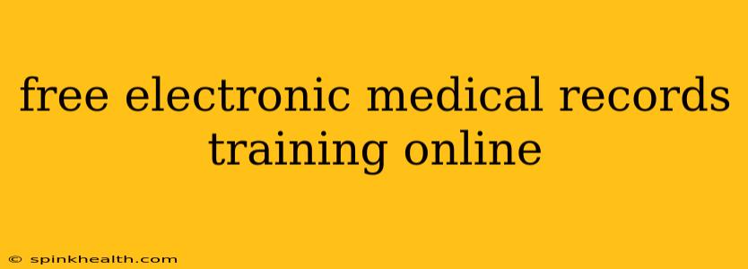 free electronic medical records training online