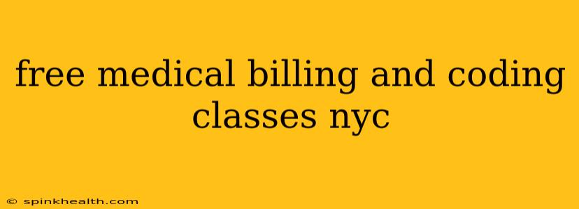free medical billing and coding classes nyc