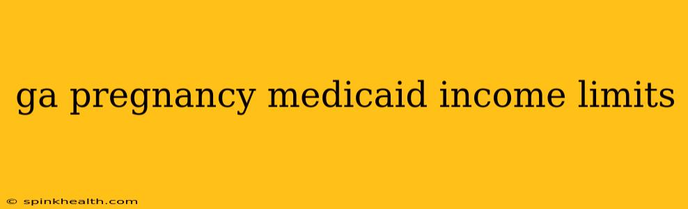 ga pregnancy medicaid income limits