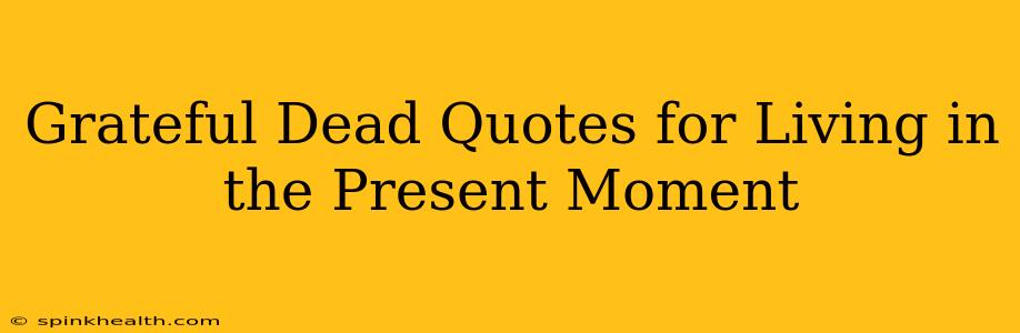 Grateful Dead Quotes for Living in the Present Moment