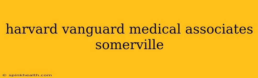 harvard vanguard medical associates somerville