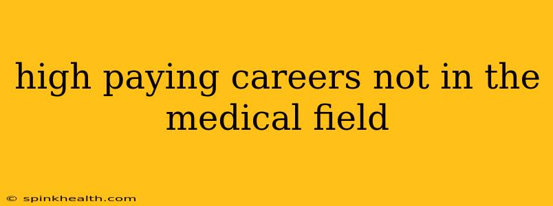 high paying careers not in the medical field