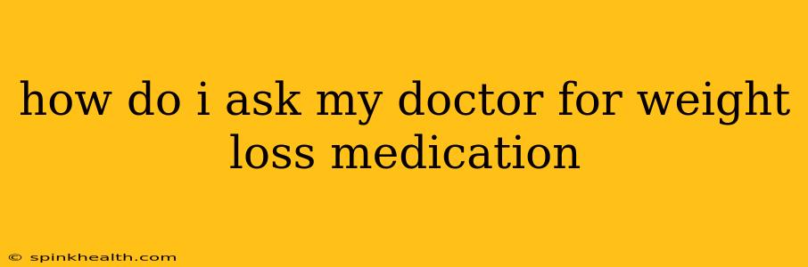 how do i ask my doctor for weight loss medication