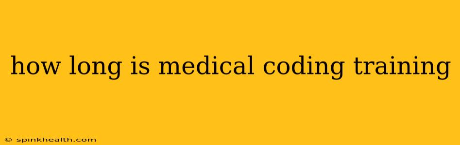 how long is medical coding training