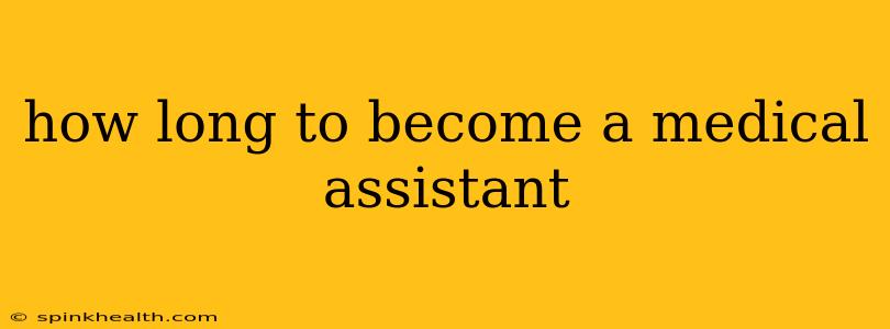how long to become a medical assistant