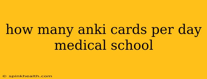 how many anki cards per day medical school