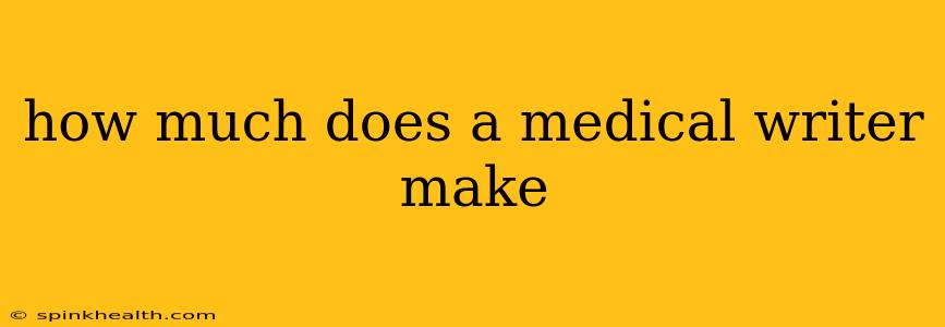 how much does a medical writer make