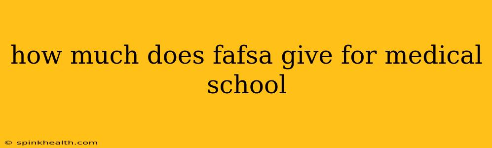 how much does fafsa give for medical school