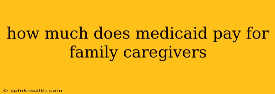 how much does medicaid pay for family caregivers