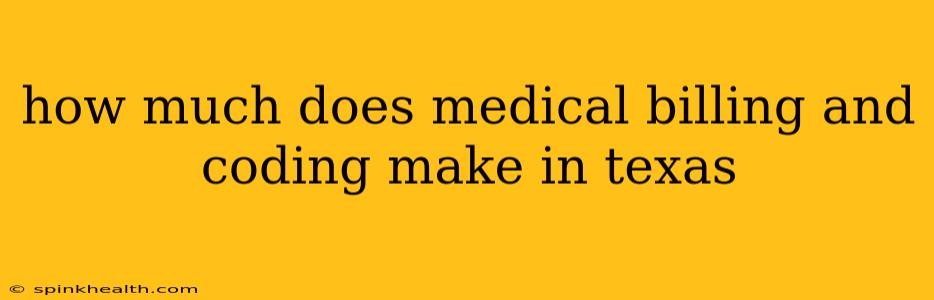 how much does medical billing and coding make in texas