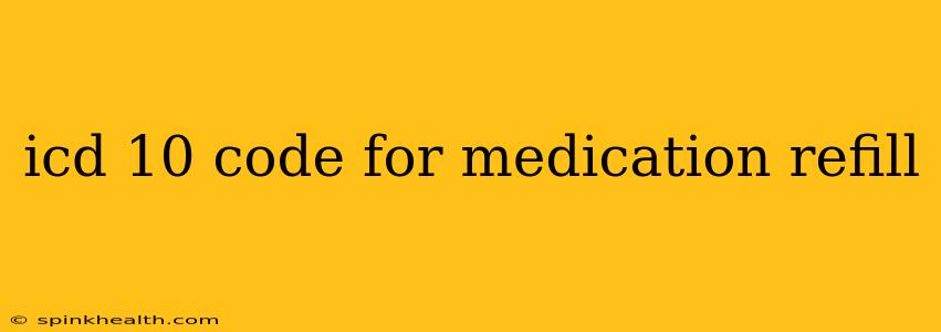 icd 10 code for medication refill