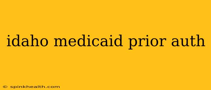 idaho medicaid prior auth