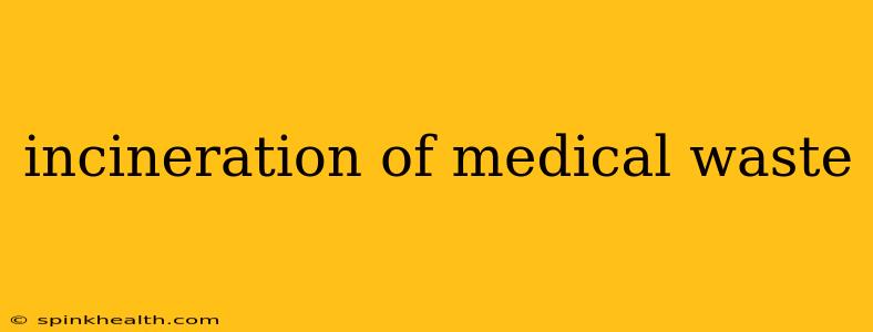 incineration of medical waste