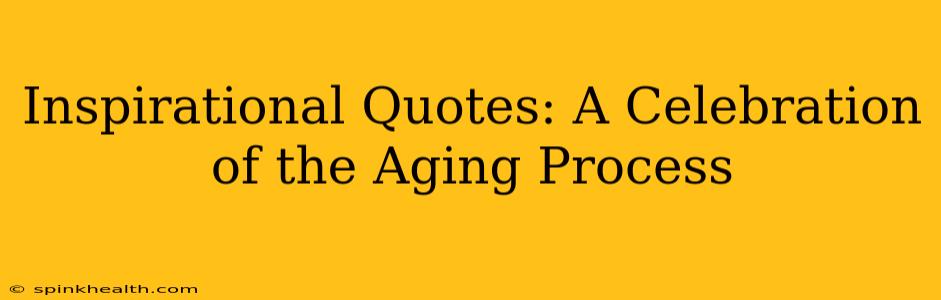 Inspirational Quotes: A Celebration of the Aging Process