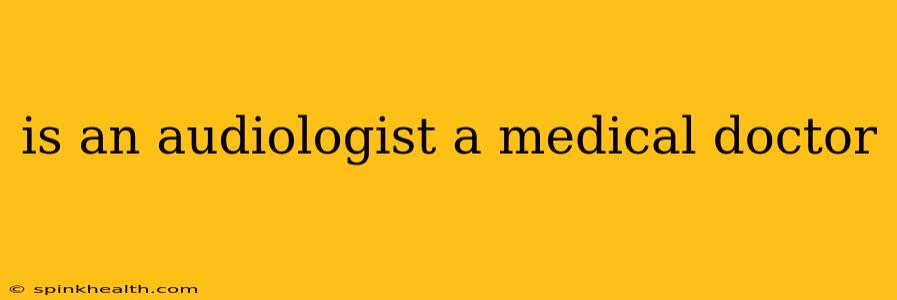 is an audiologist a medical doctor