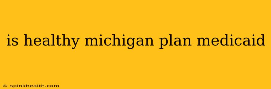 is healthy michigan plan medicaid