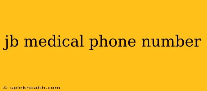 jb medical phone number