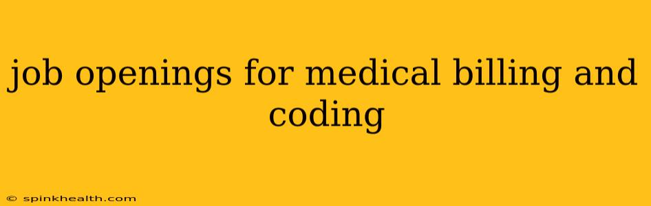job openings for medical billing and coding