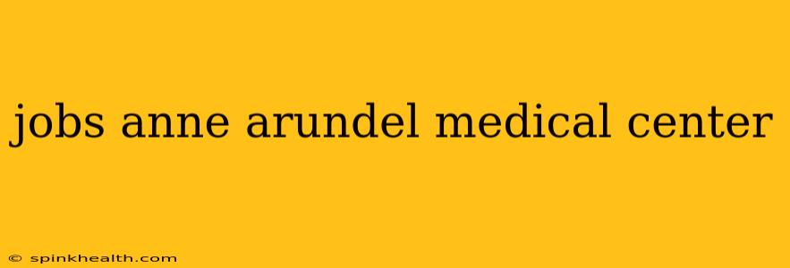 jobs anne arundel medical center