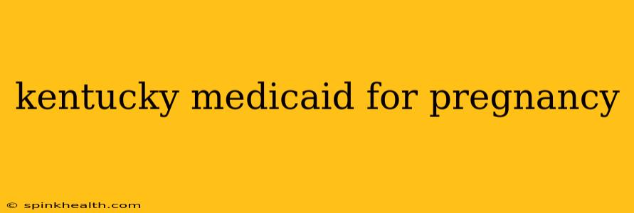 kentucky medicaid for pregnancy