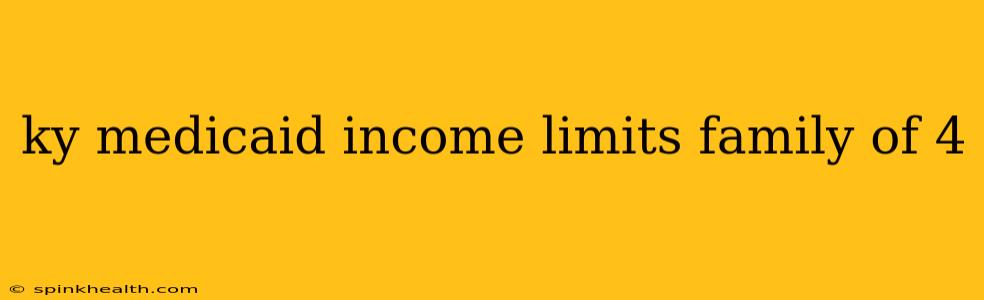 ky medicaid income limits family of 4