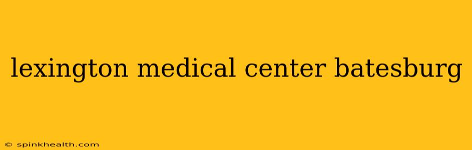 lexington medical center batesburg