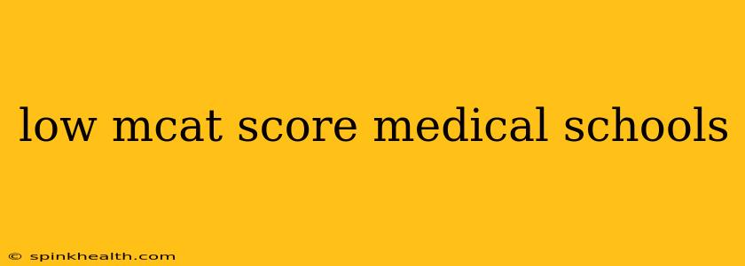 low mcat score medical schools