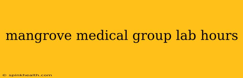 mangrove medical group lab hours