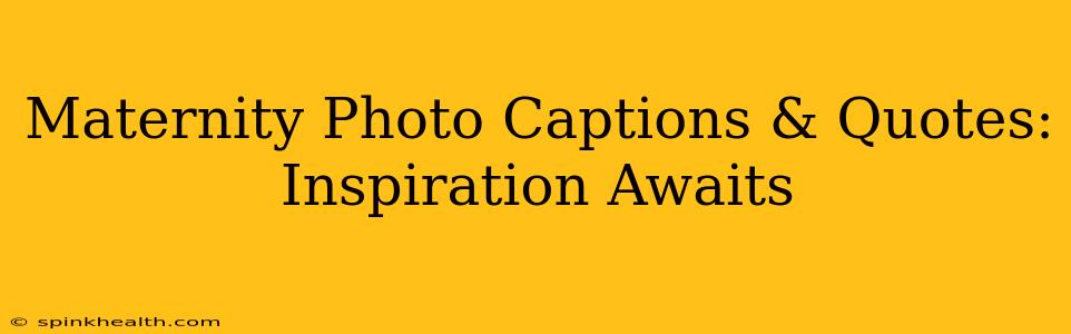Maternity Photo Captions & Quotes: Inspiration Awaits