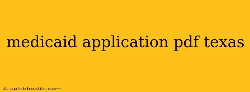 medicaid application pdf texas