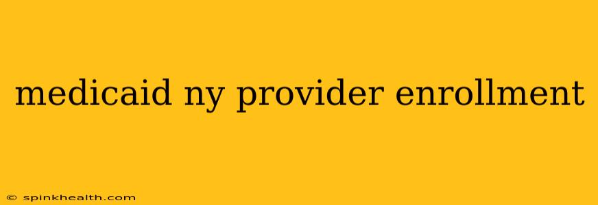 medicaid ny provider enrollment