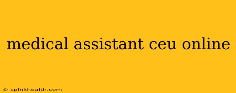 medical assistant ceu online