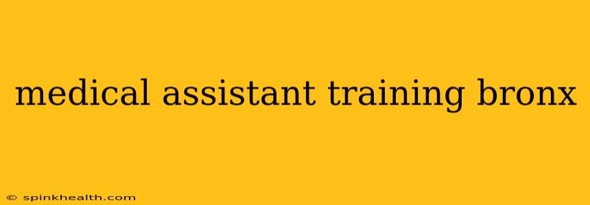 medical assistant training bronx